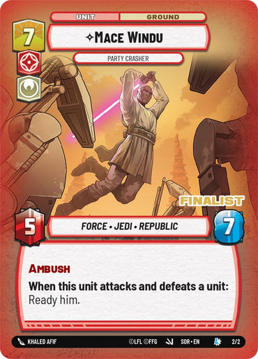 Mace Windu - Party Crasher (Finalist) (2/2) [Spark of Rebellion Promos]