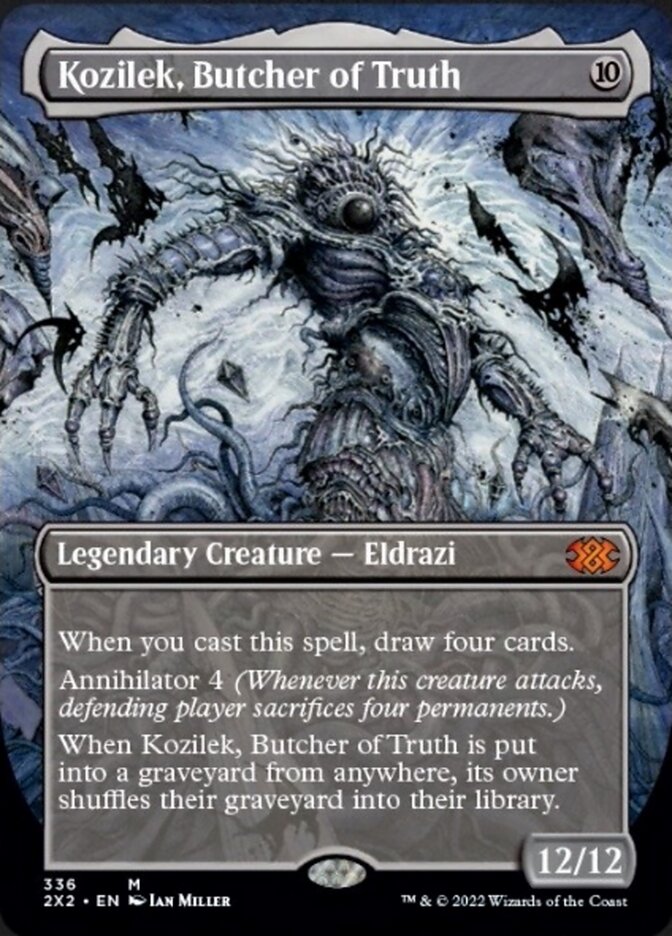 Kozilek, Butcher of Truth (Borderless Alternate Art) [Double Masters 2022]