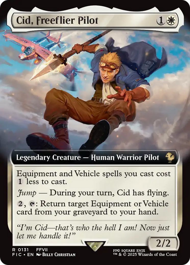Cid, Freeflier Pilot (Extended Art) [FINAL FANTASY Commander]